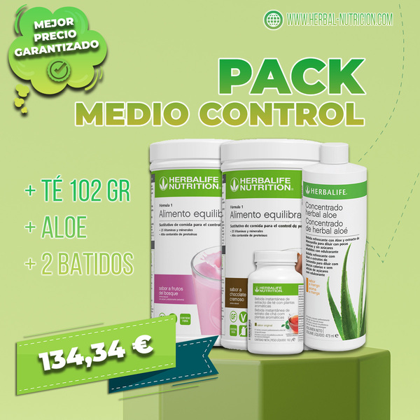 Pack medio control de peso Herbalife | 1 mes